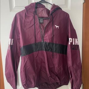 Pink rain jacket